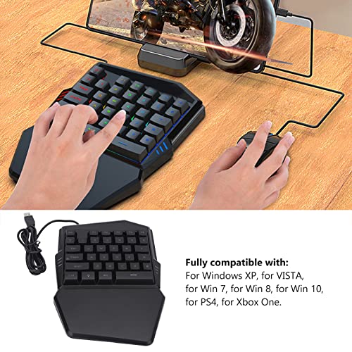 Teclado Mecánico One Handed RGB Septpenta USB miniatura 2