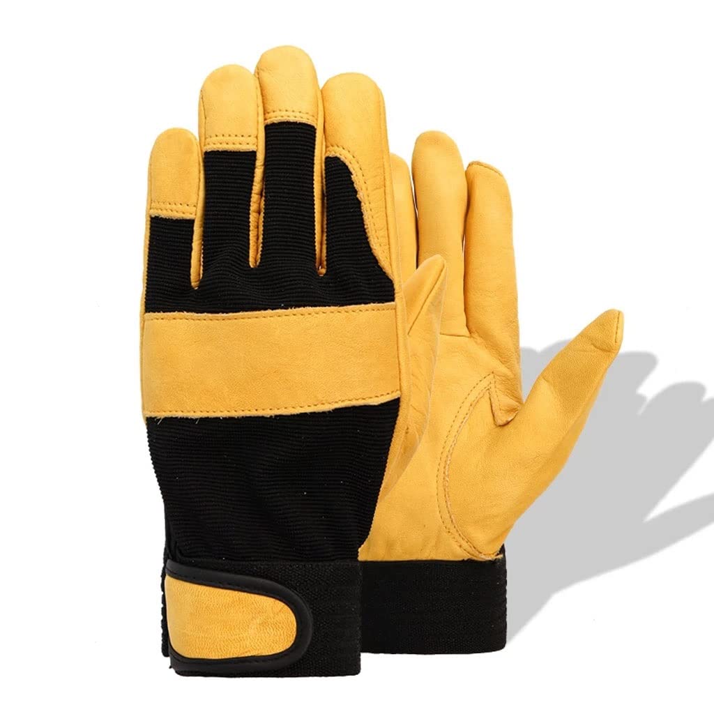 Mens Handling Pruning Construction Maintena Mechanical Work Gloves Riding Safety Protective Gardening Sport Glove(XL)