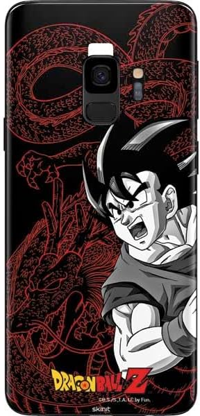 Skinit Decal Phone Skin Compatible with Galaxy S9 - Officially Licensed Dragon Ball Z Goku and Shenron Design
