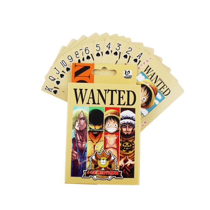 Playing Cards One Piece Juego de Cartas Junior Cartas de Póquer Juego de Cartas para Amantes de la...