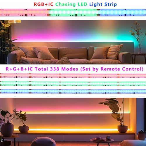 Tira de LED RGB+IC COB WS2811 24V 20 metros 2 rollos miniatura 3
