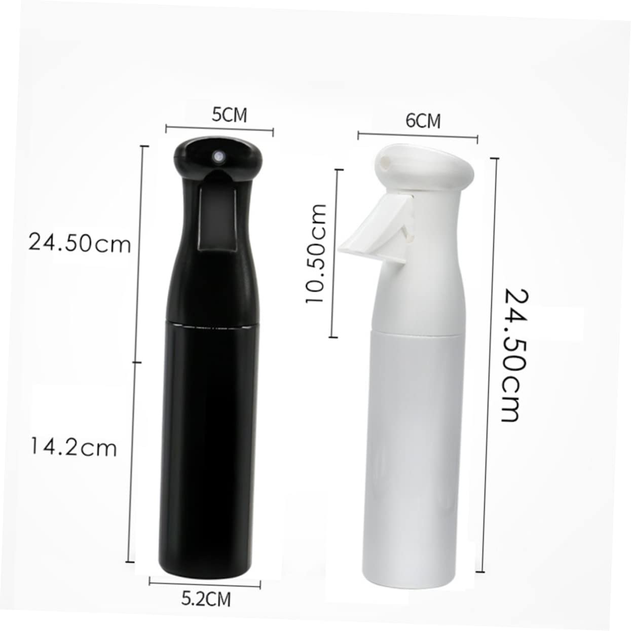 FOMIYES 3 Stück-pack Sprühflaschen aus Abs Kunststoff für Salon und Garten Handbetätigte Sprühflasche mit Großem Fassungsvermögen und Modernem Design in Schwarz