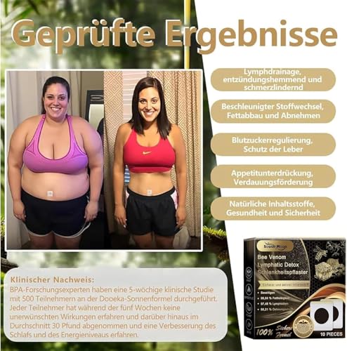 60 Patch Minceur, Patch Amincissant Ventre, Patch Minceur Perte de Poids Rapidement, Patc-h Amincissant au Venin D'Abeille Mettant en éVidence Les Courbes du Corps, FaçOnnant Le. – Image 6