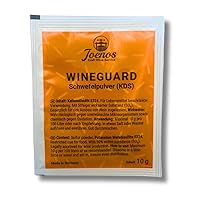Joenos Wineguard Schwefelpulver, Kaliumdisulfit E224, Weinhilfsmittel, Made in Germany 10g