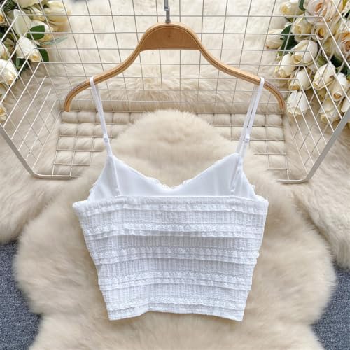 Women V Neck Strap Crop Tops and Short Pleated Skirt Women Beachwear Suits2