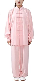 Algodón y Lino Traje de Tai Chi Unisex Ropa de Artes Marciales Kung-fu Disfraz para Hombre y Mujer (un Conjunto)