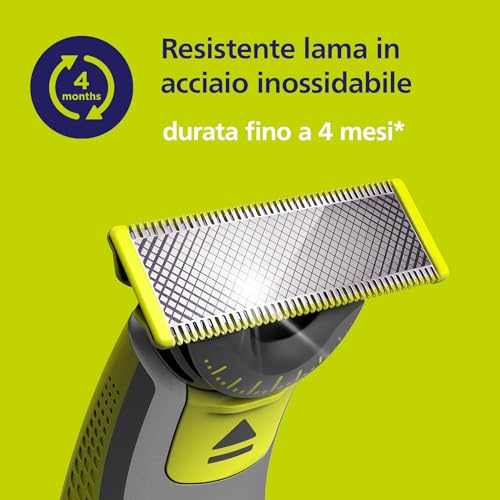 Philips OneBlade 360 Autentici Lame di ricambio per rasoio elettrico OneBlade, pettine regolabile 5in1, acciaio inossidabile resistente, rade, regola, e rifinisce, confezione da 2 (modello QP420/60) - 7