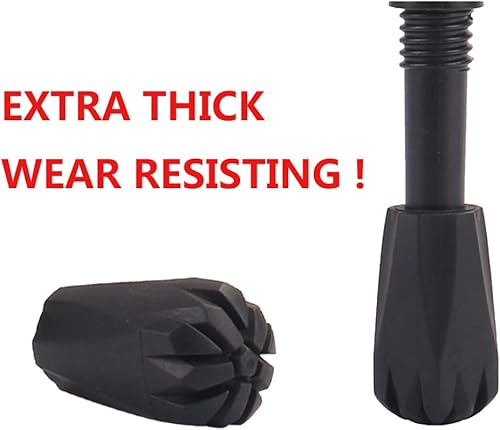 Miniatura 2 de Accesorios para bastones de senderismo extra gruesos y resistentes al desgaste, puntas de goma para soporte de nieve para bastones de senderismo