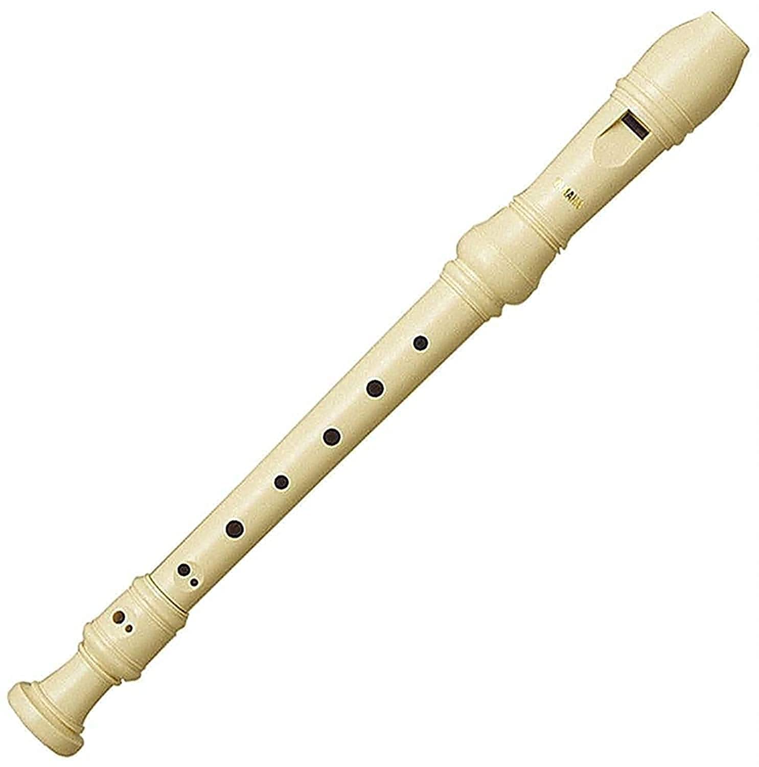 Yamaha YRS-23 Soprano Recorder Flutes, German System Key Of C Plastic Soprano, Best Gift for Students and Music Fans - Cream