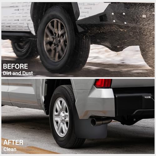 Image of Mud Flaps for 2022 2023 2024 Toyota Tundra Accessories, All-Weather Fender Front and Rear MudFlaps Splash Guards (4Pcs)