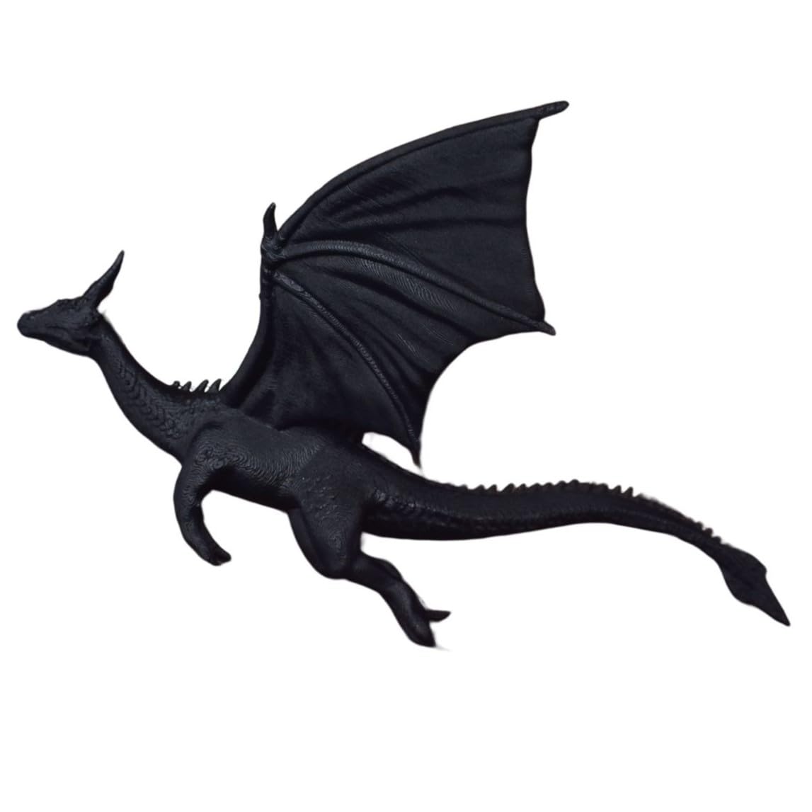 QUANTUM LEGENDS Set of 3 Flying Dragon 3D Wall Art, Wall Decor & Wall Hangings Dragon Items for Living Room, Dining Room, Birds Set for Decorative Room, Perfect for Dragon Lovers (Black) 3