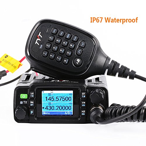 TYT TH-8600 Dual Band VHF/UHF 144-148MHz/420-450MHz Mini Mobile Transceiver IP67 Waterproof Mobile Car Radio w/F Programming Cable