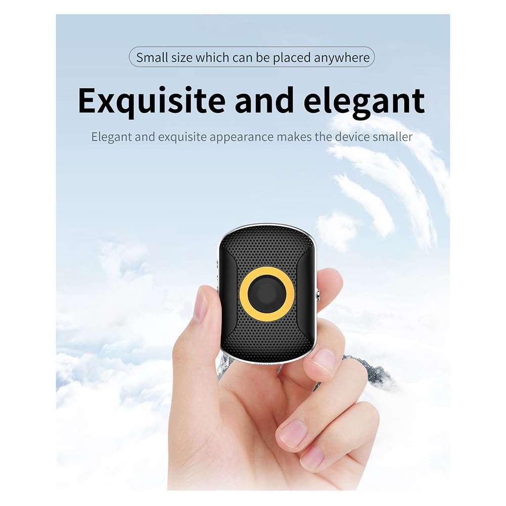 Dispositivo de Rastreo GPS Humano Escucha de Voz SOS 4G GPS Tracker Collar de Alarma para Personas Mayores (A)