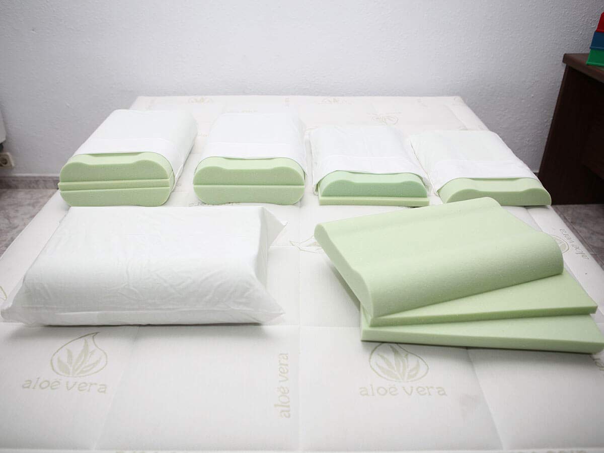 Ciberdescans Almohada Multitalla de Viscoelástica Soja desenfundable. Múltiples Alturas (70 cm)