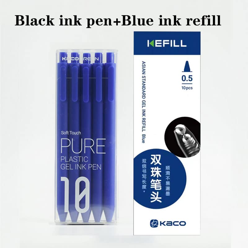 Bolígrafo Kaco Pure Retráctil tinta gel negro 10 unidades miniatura 4