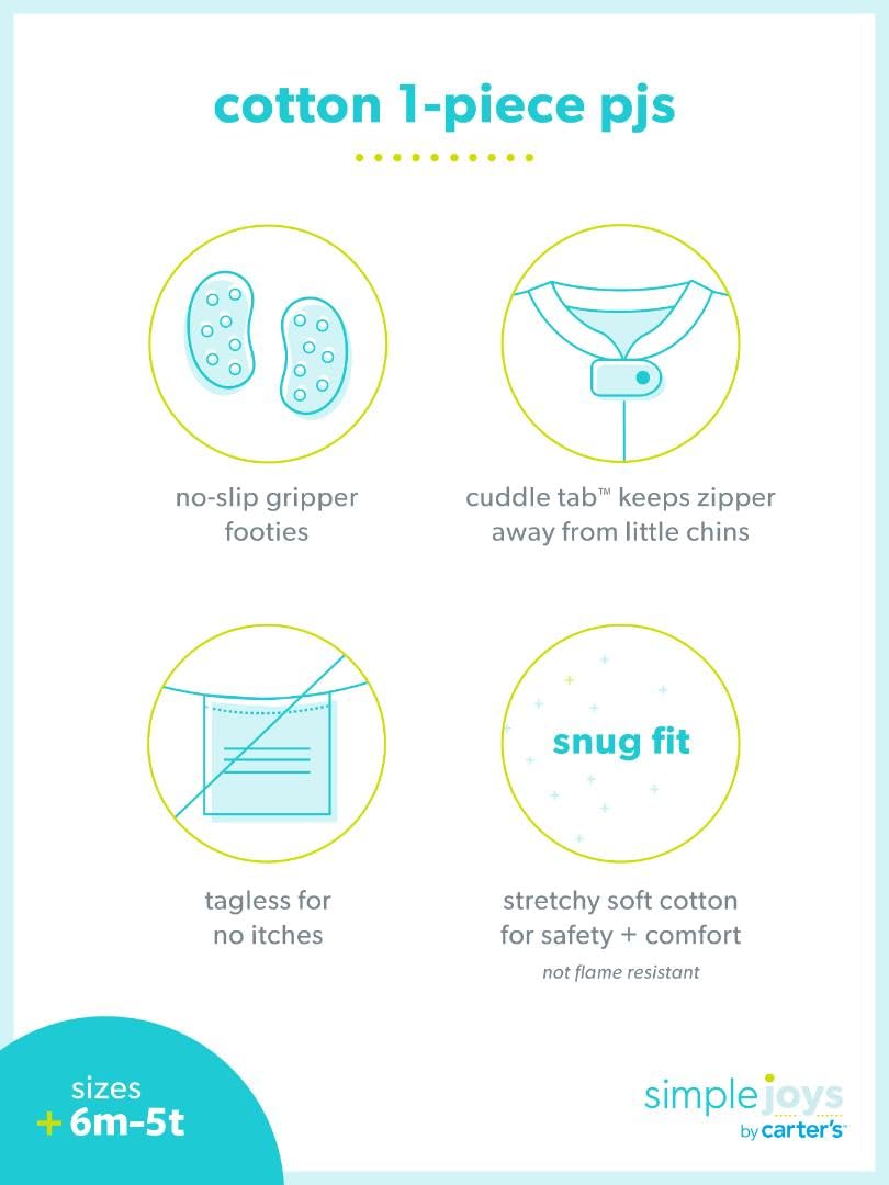 Simple Joys by Carter’s Pacote com 3 pijamas de algodão com pés de ajuste confortável para meninas em promoção! Veja a oferta e mais achadinhos de Pijamas & Fantasias Infantis 6 Hoje é o melhor dia para comprar Simple Joys by Carter’s Pacote com 3 pijamas de algodão com pés de ajuste confortável para meninas com aquele preço maroto! Promoção! Aproveite a oferta! 6