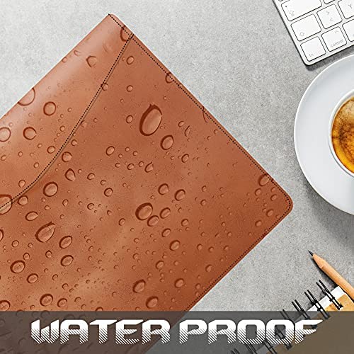 Image of FEDUS Multipurpose Mens & Womens Leatherette Professional File Folders for Certificates, Documents Holder, Document Bag, Portfolio, Executive File Legal Size Documents Holder with 25 Leafs Brown
