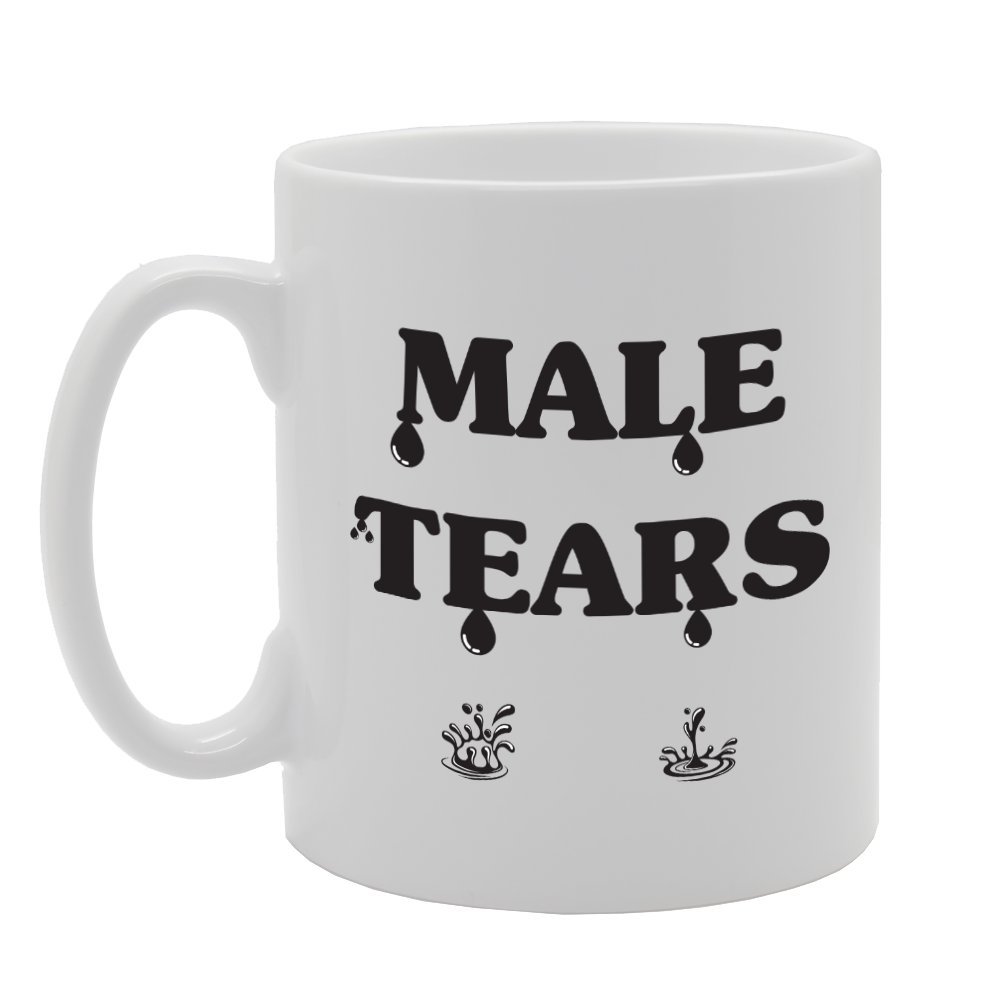 Coralgraph Inc Men's White Mg1744 Tears Novelty Gift Printed Tea Coffee Ceramic Mug