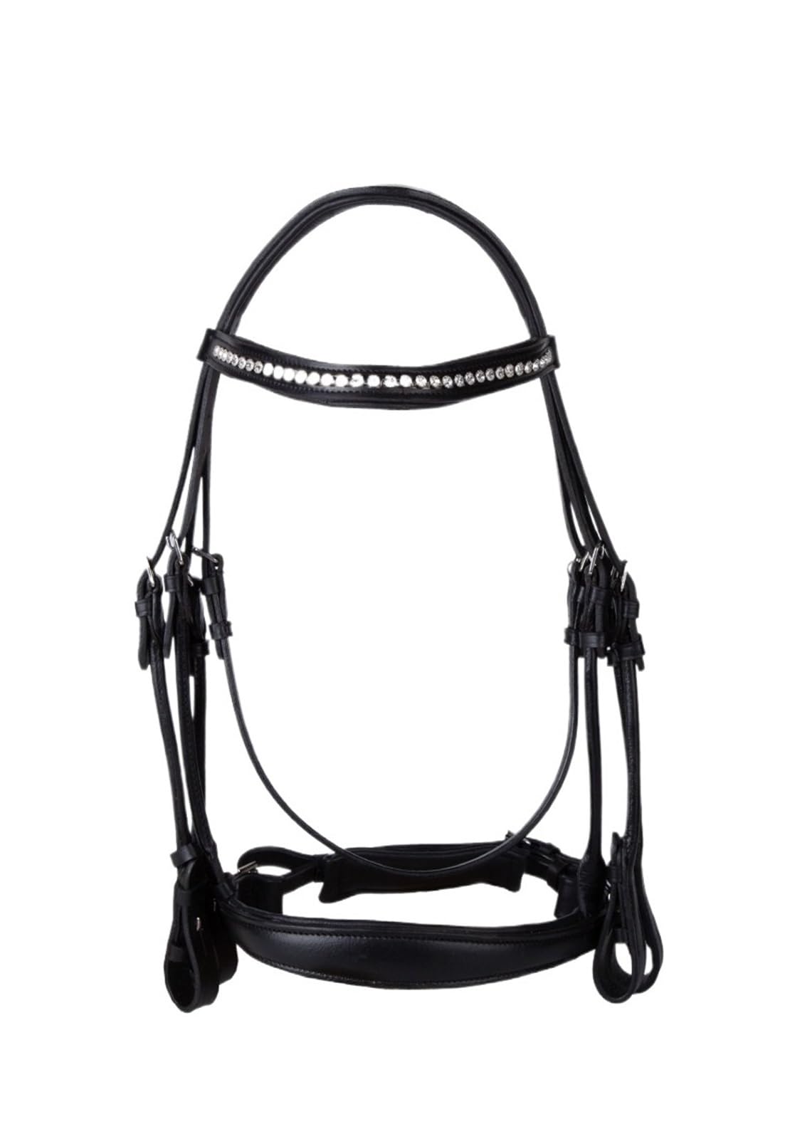 Riendas Brida y riendas for Caballos, competición de Doma, Brida for Caballos con riendas de Cuero