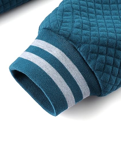 Image of GEEK LIGHTING Mens Fleece Lined Hoodies Zip Up Waffle Knit Thicken Hooded Sweatshirts Winter Jackets