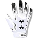 Under Armour Men's F6 Football Gloves, White (103)/Black, X-Large