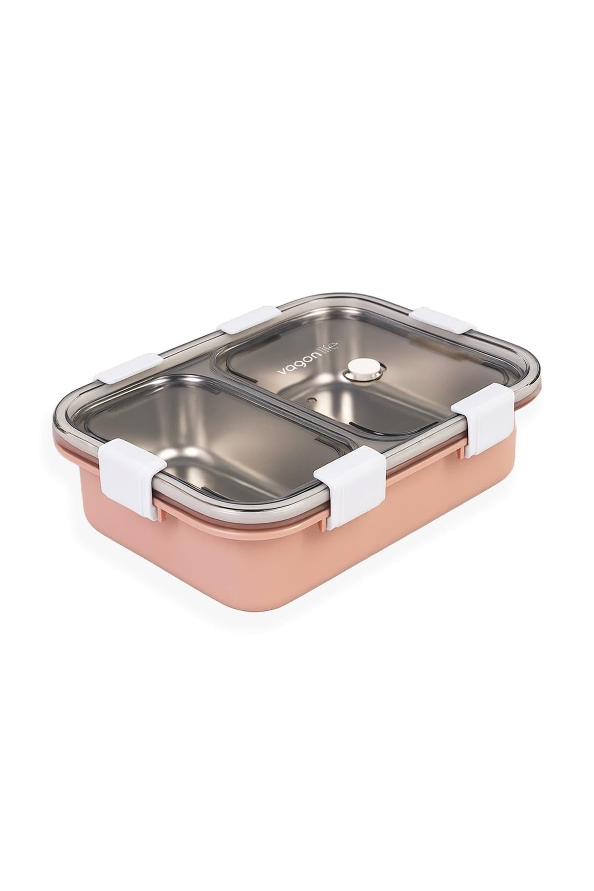 800 ML Tek Kat 2 Bölme Lunch Box Yeni Nesil Sefer Tası-FFLBOX50442