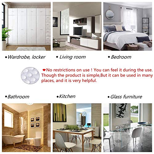 304Pcs Cabinet Door Bumpers Clear, Onuemp Adhesive Rubber Feet Silicone, Sound Dampening Door Slam Stopper Non Slip Furniture Pads Wall Protector For Cutting Board, Door, Drawers, Glass Cabinet #TOP7