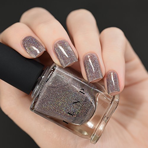 Image of ILNP Central Station - Neutral Brown Holographic Sheer Jelly Nail Polish
