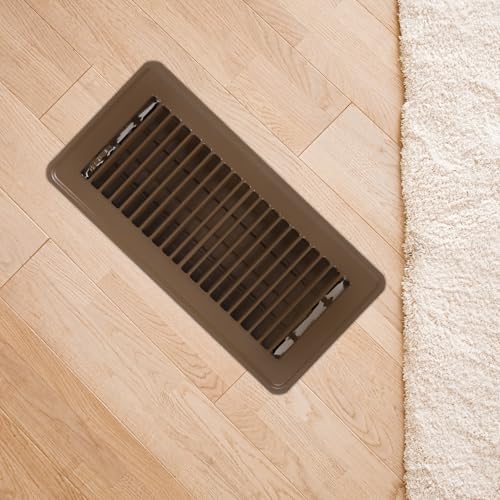 Grille d'aération chauffage au sol et registre de ventilation CVC fer