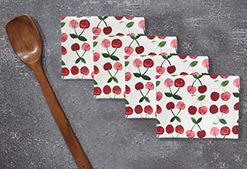 COTTON CANDY- FASHION FLAVOUR 100% Cotton Kitchen Towels, Hand Towels, Dish Towels, Wiping Cloths (Pack Of 4) - Red Cherries, 65 X 40 Cm (B0BC9FBMXD) Amazon Price History, Amazon Price Tracker