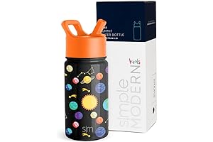 Simple Modern Summit Kids' Insulated Water Bottle with Straw, 14oz