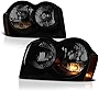 VIPMOTOZ Black Smoke OE-Style Projector Headlight Headlamp Assembly For 2005-2007 Jeep Grand Cherokee, Driver & Passenger Side