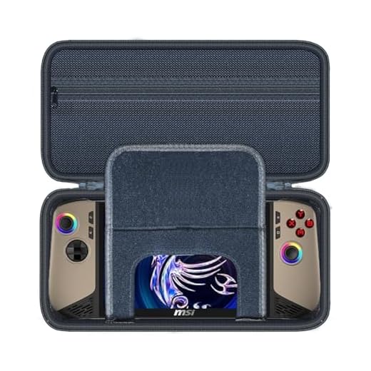 Wanaiha Hard Case für MSI Claw 8 AI+/Lenovo Legion Go S Gaming Konsole, Schwarz, kompatibel mit EVA Schale, Reißverschluss, Handschlaufe Griff
