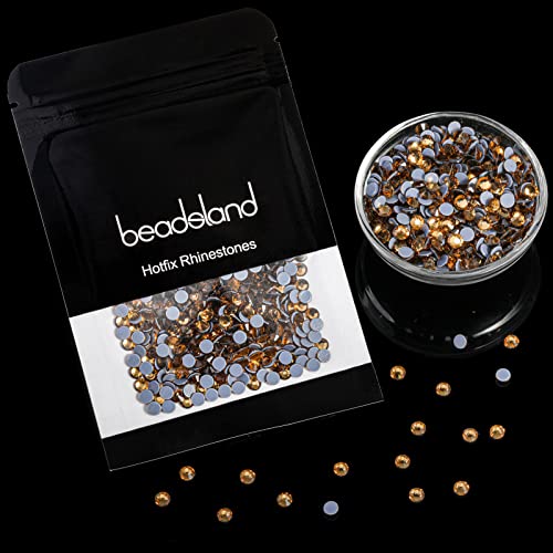 Beadsland Hotfix Rhinestones, 1440pcs Flatback Crystal Rhinestones for Crafts Clothes DIY Decoration Light Colorado Topaz - Image 4
