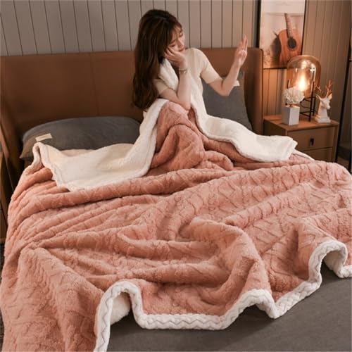 Couverture pour canapé plaid polaire chaude lit maison