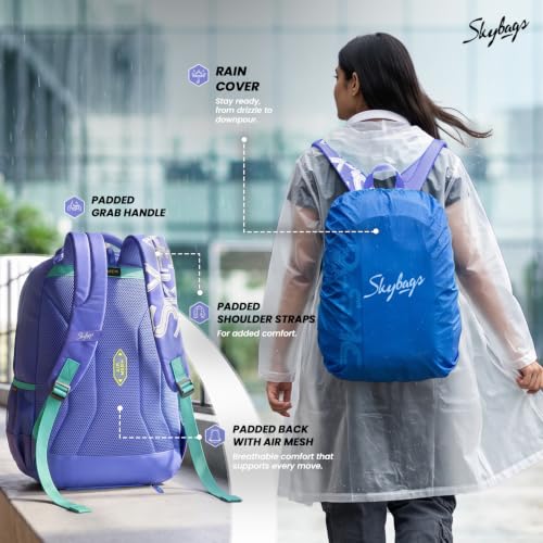 Image of Skybags Brat Pro Max 15.6 Inch Compatible Unisex 35L Laptop Backpack | Premium Durable Fabric| 3 Compartments | Padded Backpanel | Office & Casual Travel Backpack for Men & Women