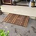 LSMKK Rampe Rampen Einstiegsrampe Für Türöffnung, Hölzerne Schwellenrampe/Bordsteinsteigung rutschfest Tragbar, 60/90 cm Breit Rollstühle Walker Scooter Zugangsrampe (Size : 60x50x10cm (23.6x19.7x4))