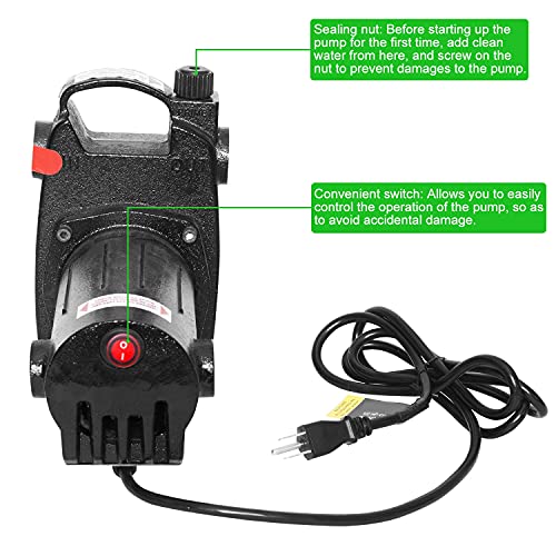FLOWPAC 1/2 HP 1500GPH Electric Water Transfer Pump 115V Utility Pump Black by FLOWPAC - Used condition - Image 4