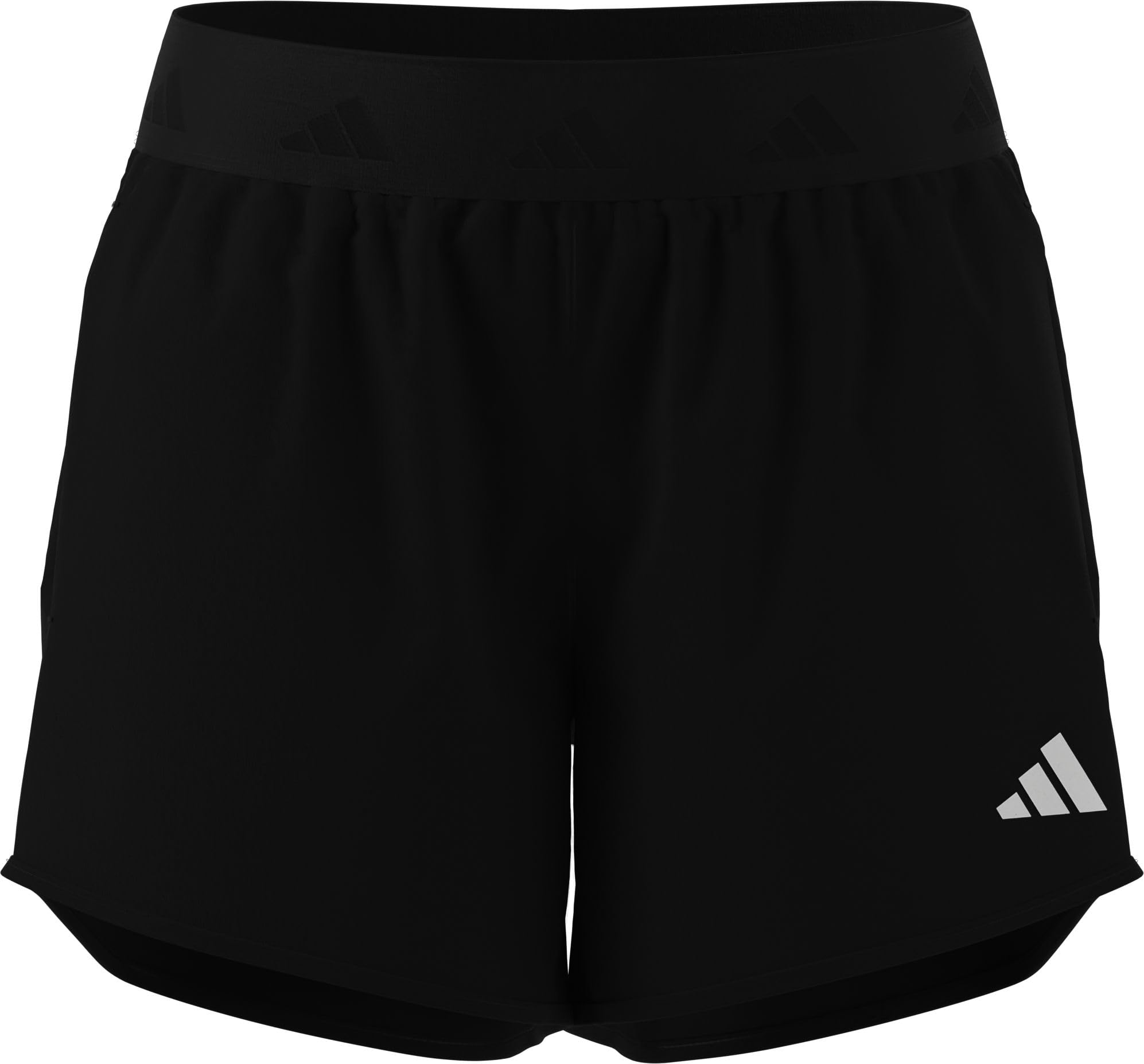 adidas Women's Pacer Workout Flex Woven Shorts, Black, S 4 inch