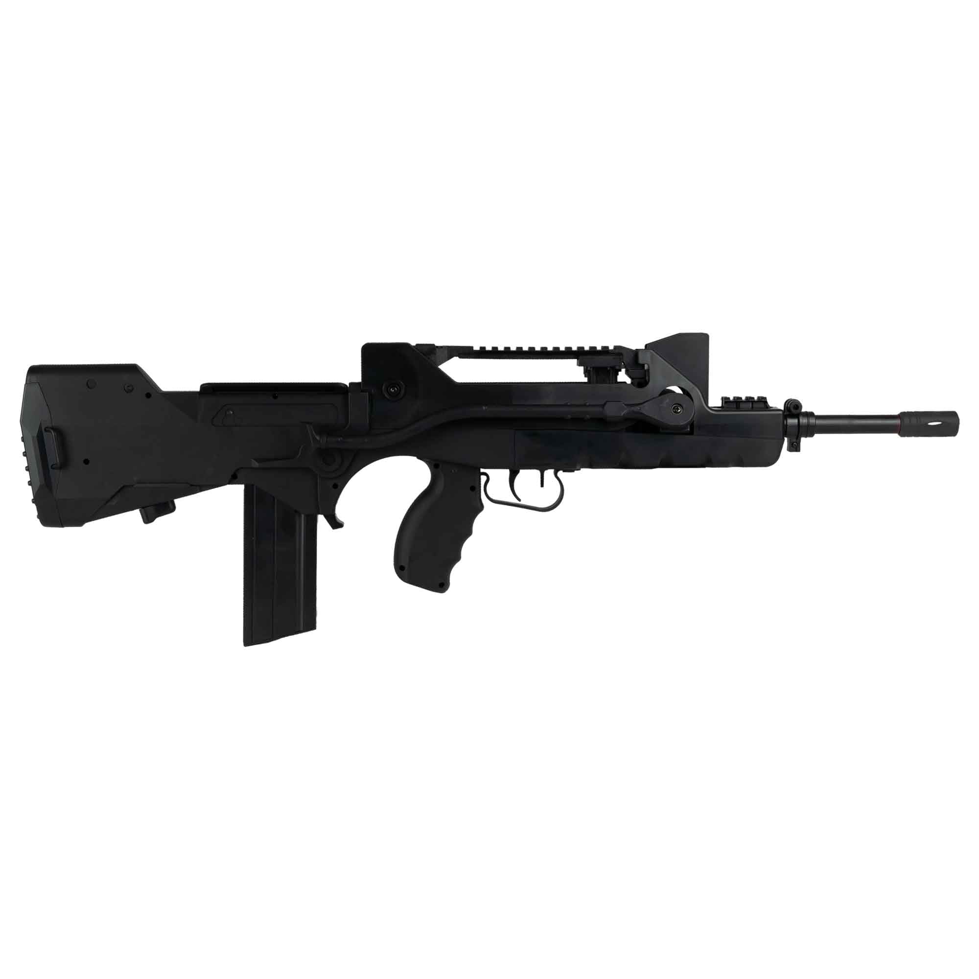 Fucile Softair Manuale a Molla Famas Migliorato/Potenza: 0,9 Joule/Colore:Nero/plastica ABS ad alta resistenza