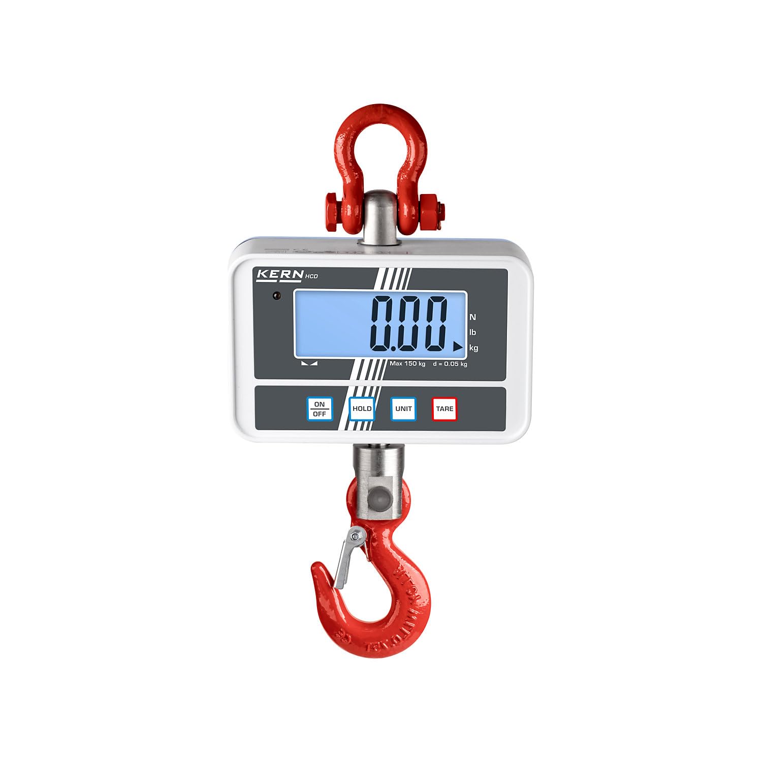 KERN | Hängewaage | mit großem LCD-Display | Wägebereich bis 300 kg | Ablesbarkeit 50/100 g