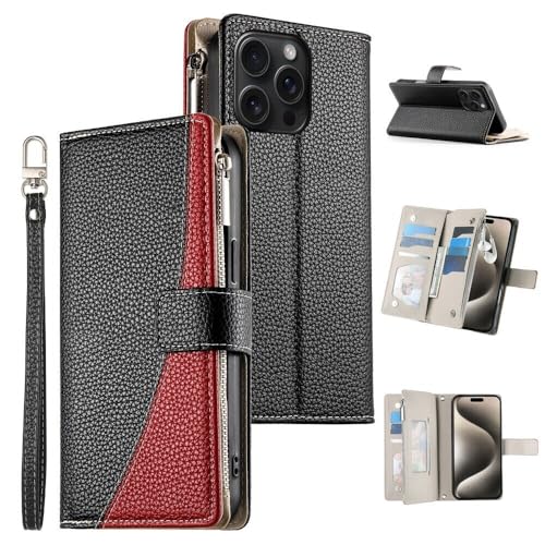 Coque Samsung Galaxy A04S protection cuir étui portefeuille clapet noir