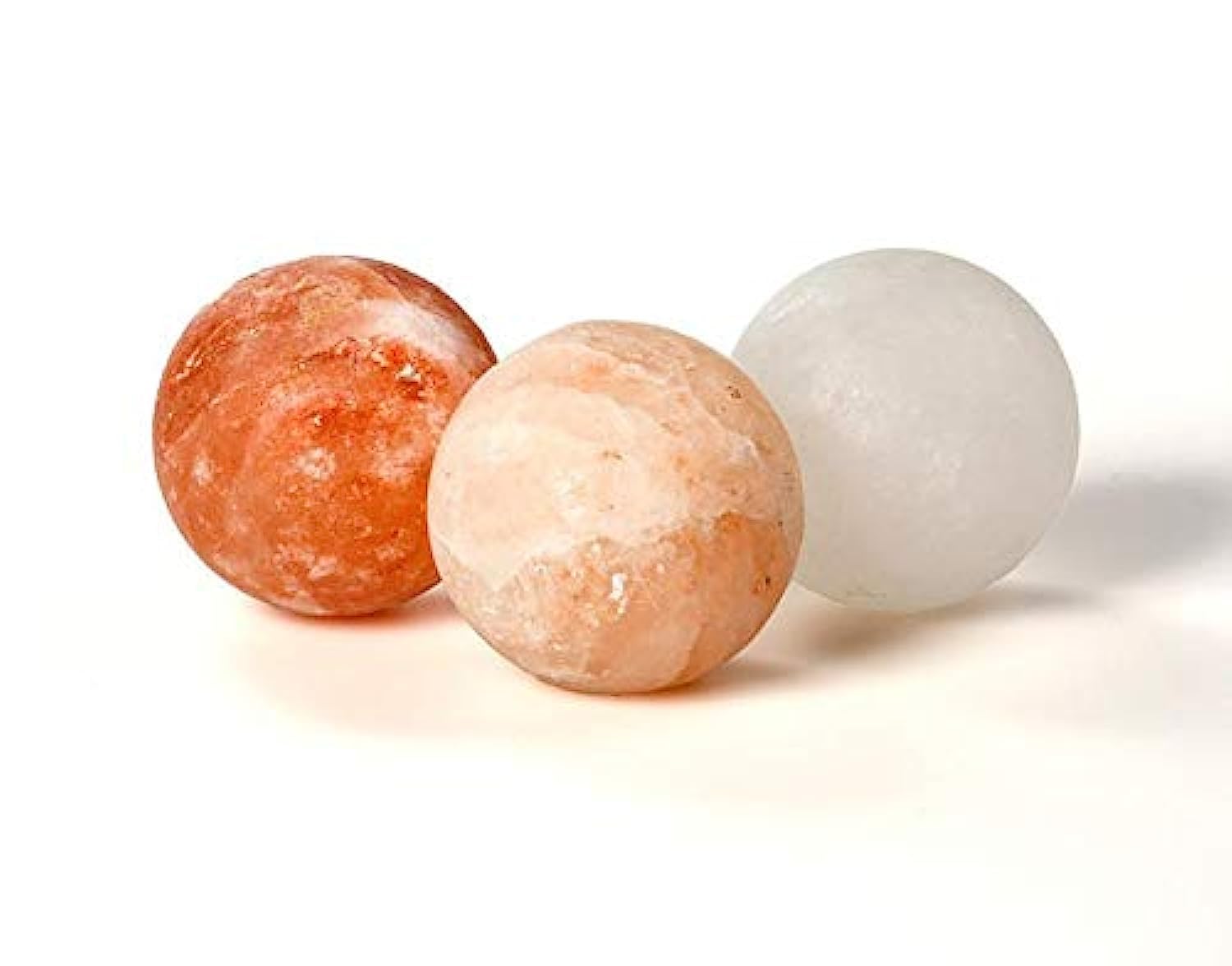 Himalayan Pink Salt Round Shaped Massage Stone - Pack of 3