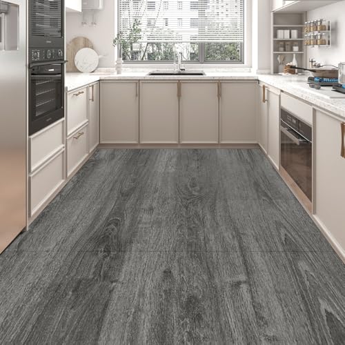 Image of Art3d 30-Pack Peel and Stick Flooring Wood Planks, 12 x 12 in, Grey Oak