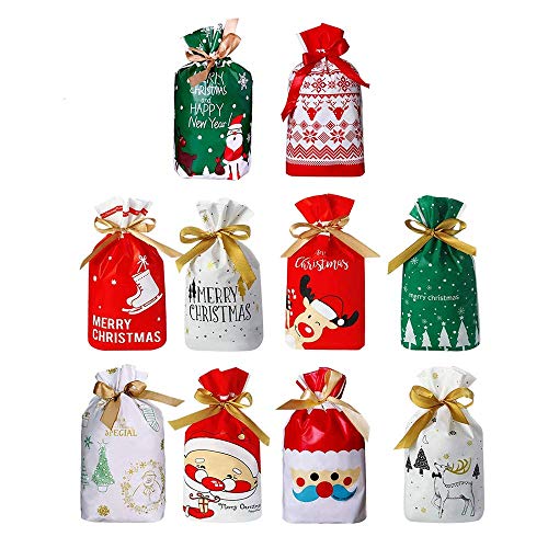 Feliciay 50 Pz Sacchetti di Caramelle di Natale