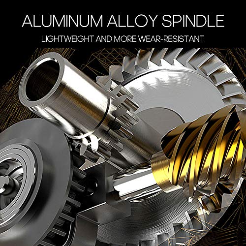 Ashconfish Spinn-Angelrolle, Graphitkörper, 7 + 1 Edelstahl BB, 5,0:1 Übersetzung, leichte Spinnrolle für Süßwasser… – Bild 6