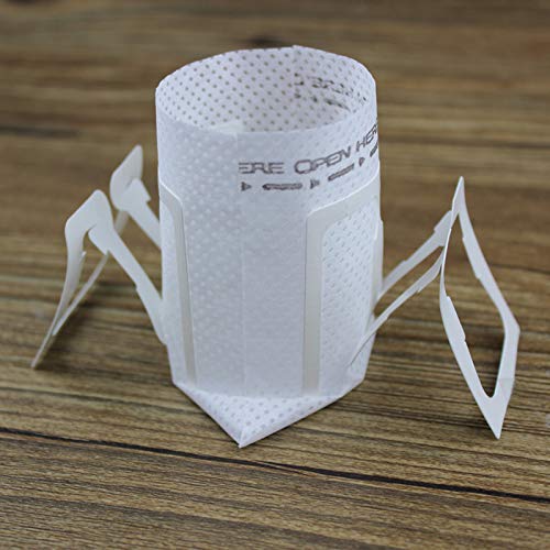 500 Stück Kaffeefilter, Tropfen, Tasche, tragbar, hängend, Ohrenstil, Kaffeefilter, Papier, Büro, Reisen, Kaffee und Tee