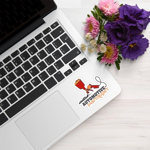Image of Automotive Paintologist Sticker Waterproof Vinyl Car Painter Decal Auto Body Shop Spray Gun Graphic for Toolbox Laptop Water Bottle Mechanic Gift