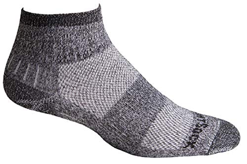 Wrightsock Escape Quarter Socks In Two Colors, Guaranteed Blister Free, Lightweight Breathable, Women And Men, Perfect Work And Sport, Eco Friendly Recycled Polyester Small, Black Twist #TOP17