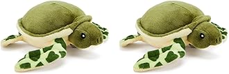 Zappi Co Children's Soft Cuddly Plush Toy Animal - Perfect Perfect Soft Snuggly Playtime Companions for Children (12-15cm /5-6") (Turtle) (Pack of 2)